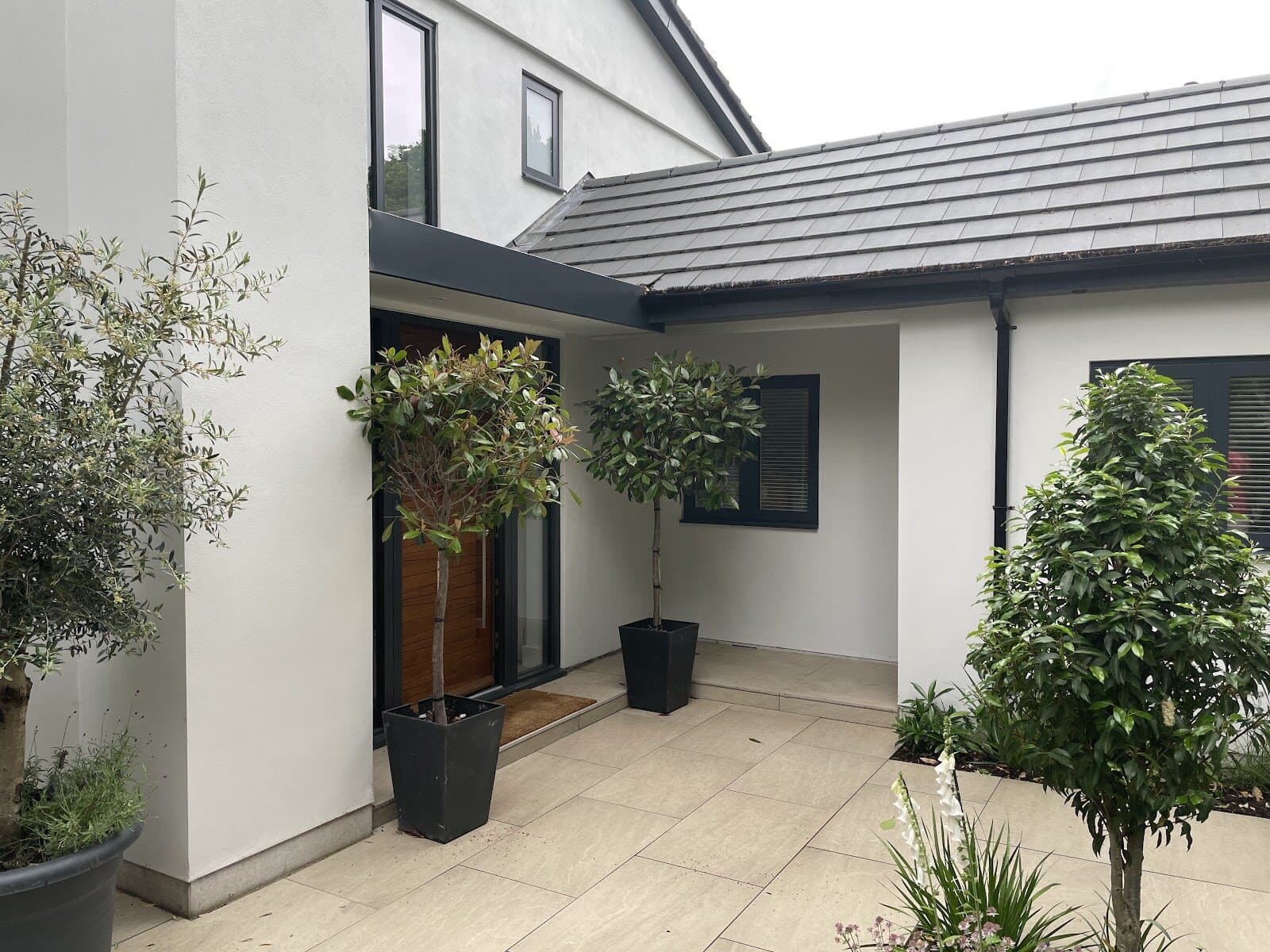 The clinic courtyard entrance